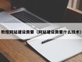上饶教程网站建设需要（网站建设需要什么技术）